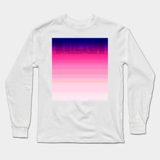 Fading Color Bars Logo Long Sleeve T-Shirt